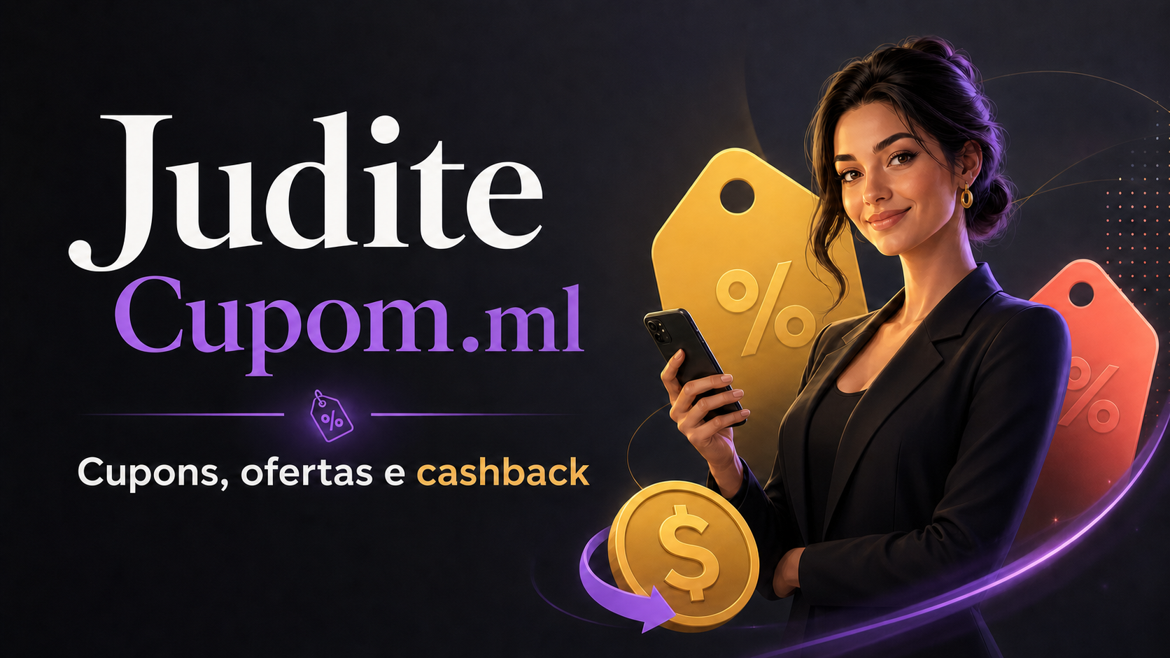 Judite, especialista em cupons, ofertas e cashback
